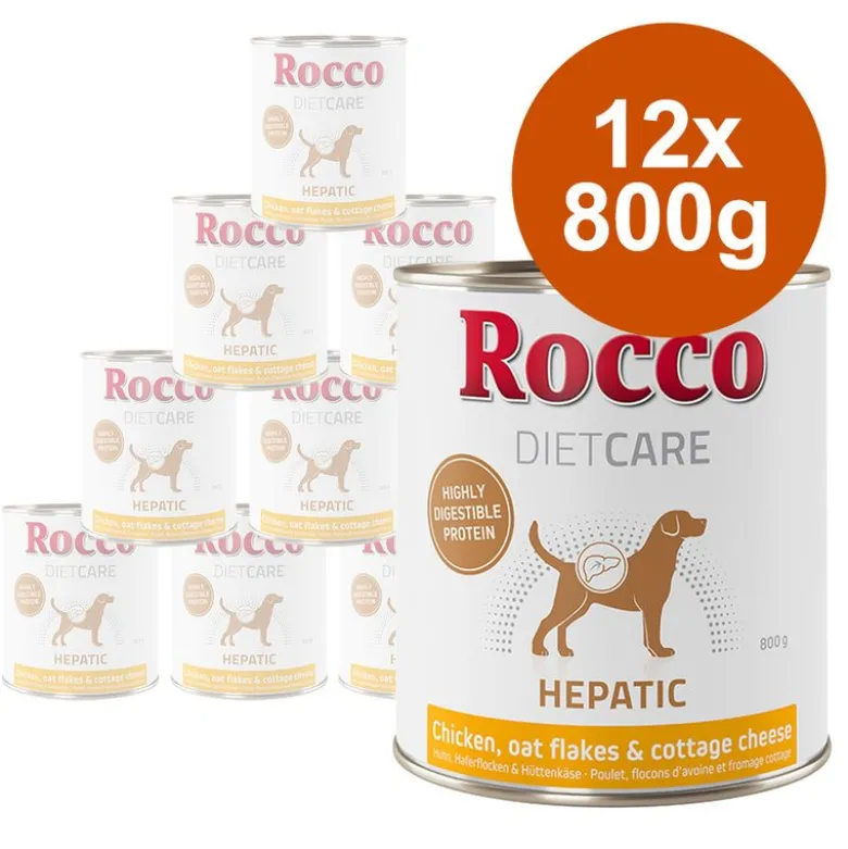 Rocco Diet Care Hepatic Kylling med Havregryn & Hytteost 800g