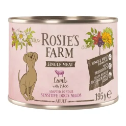 Rosie's Farm Single Meat Adult 6 x 195 g
