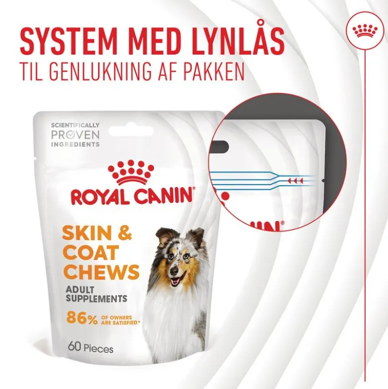 Royal Canin Skin & Coat Adult supplement tyggesnacks