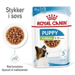 Royal Canin X-Small Puppy i sauce