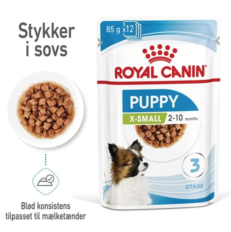 Royal Canin X-Small Puppy i sauce