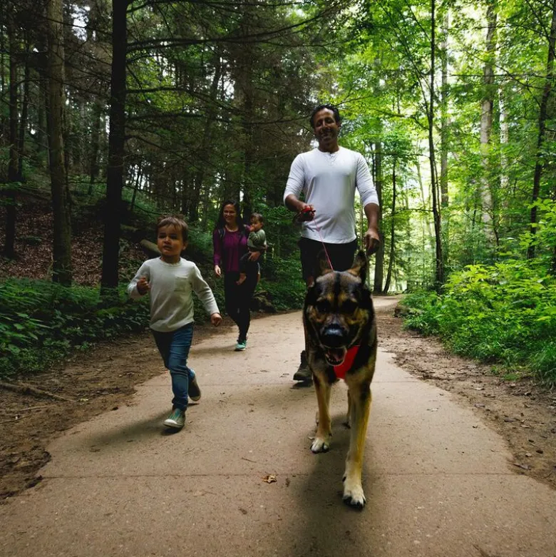 Ruffwear Front Range hundesele, red canyon