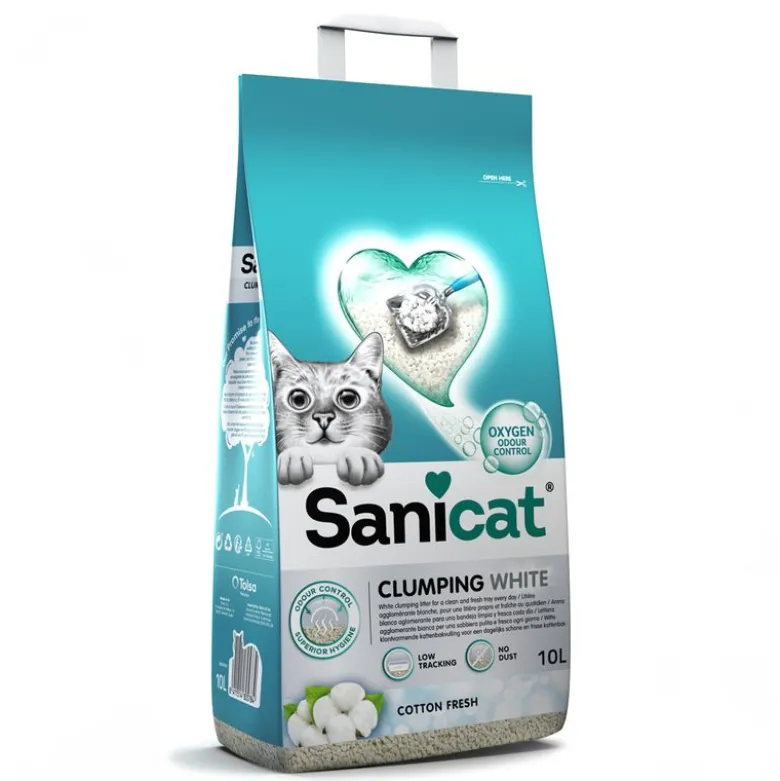 Sanicat Cotton Fresh klumpende kattegrus