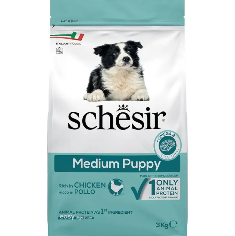 Schesir Dog Dry Medium Puppy med kylling