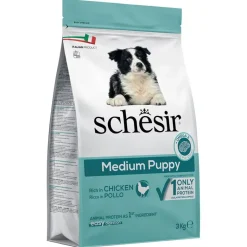Schesir Dog Dry Medium Puppy med kylling