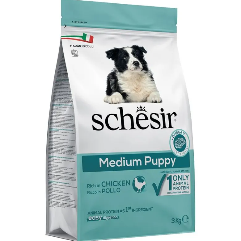 Schesir Dog Dry Medium Puppy med kylling
