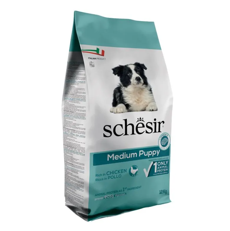 Schesir Dog Dry Medium Puppy med kylling
