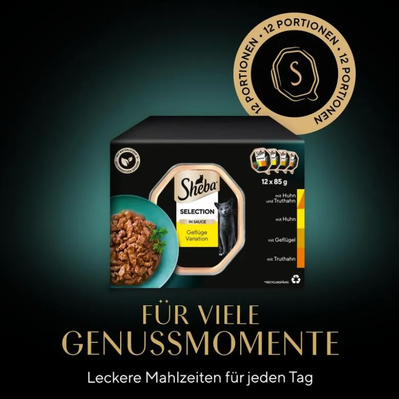 Sheba Uimodståelige Varianter i bakke 12 x 85 g