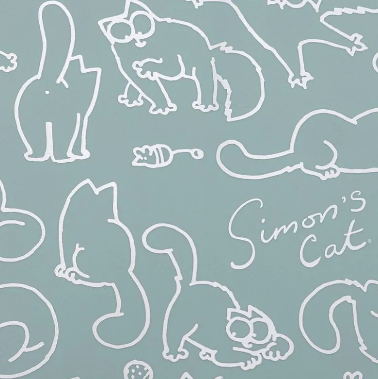 Simon's Cat Dækkeserviet, turkis