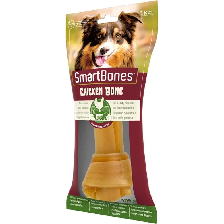 SmartBones Hundeben med kylling til store hunde