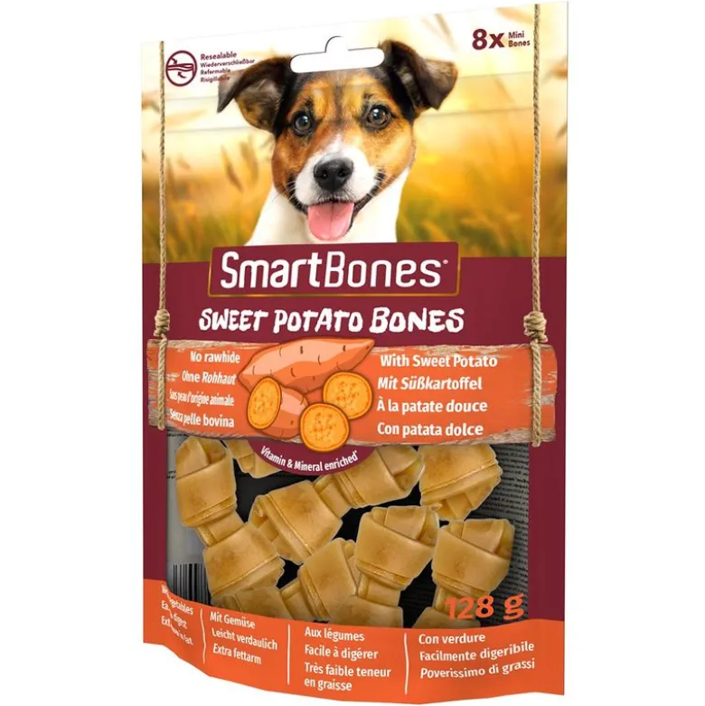 SmartBones kødben med sød kartoffel til små hunde