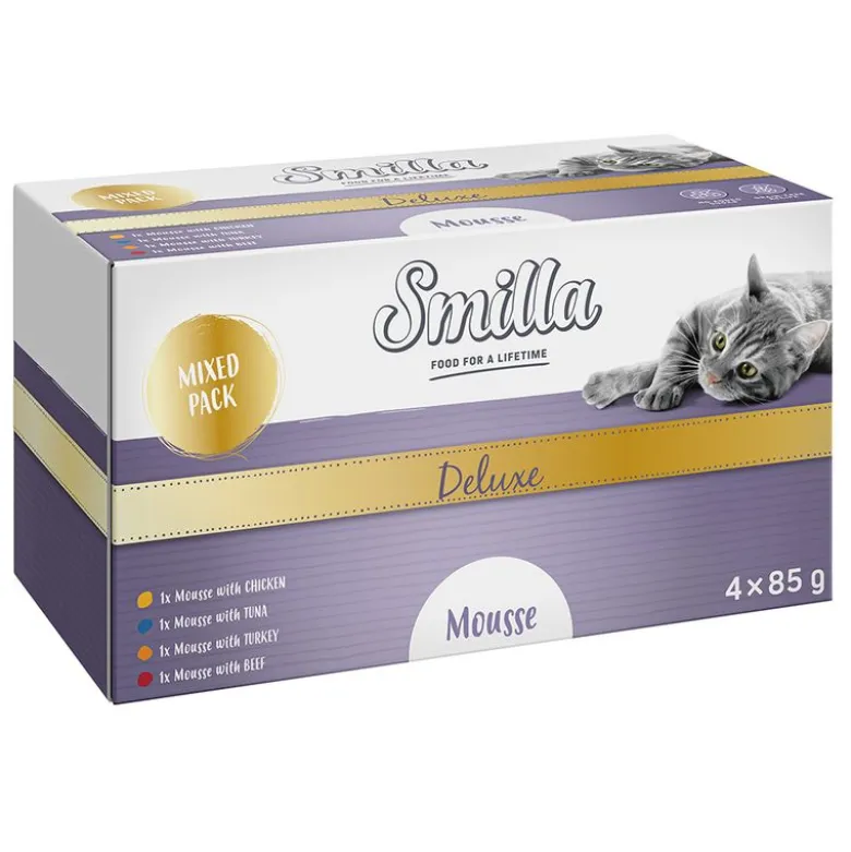 Smilla Deluxe Mousse & Chunks Mixpakke 4 x 85 g