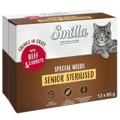 Smilla portionsposer Senior Steriliserede bidder i sauce med grøntsager