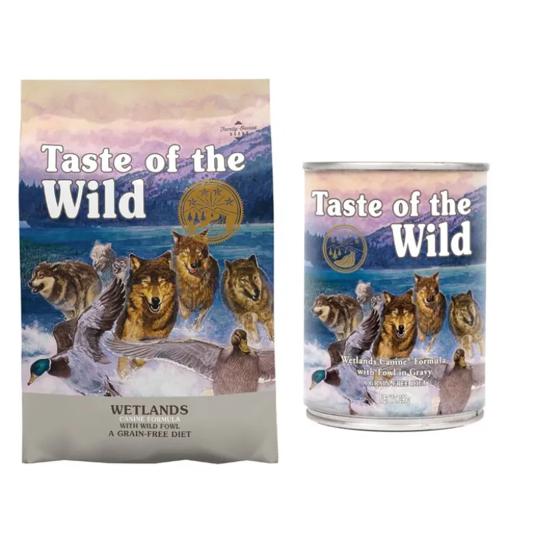 SÆRPRIS! 12,2 kg Taste of the Wild tørfoder + 390 g passende vådfoder