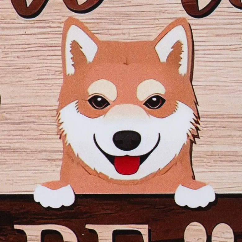 TIAKI dørskilt "Dogs Welcome - People Tolerated"