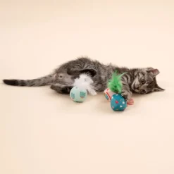 TIAKI Festlige fjerbolde til katte