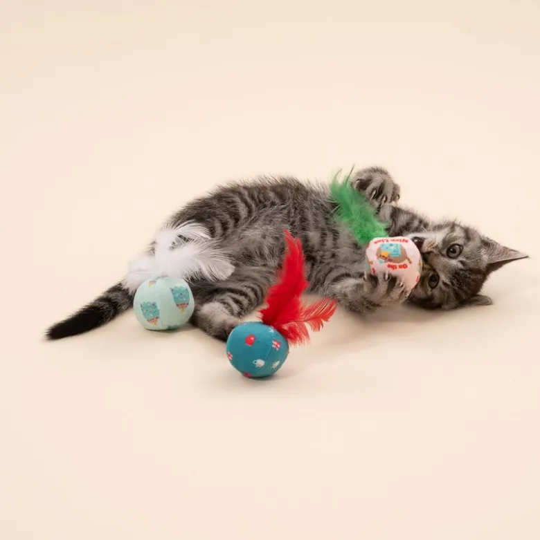 TIAKI Festlige fjerbolde til katte