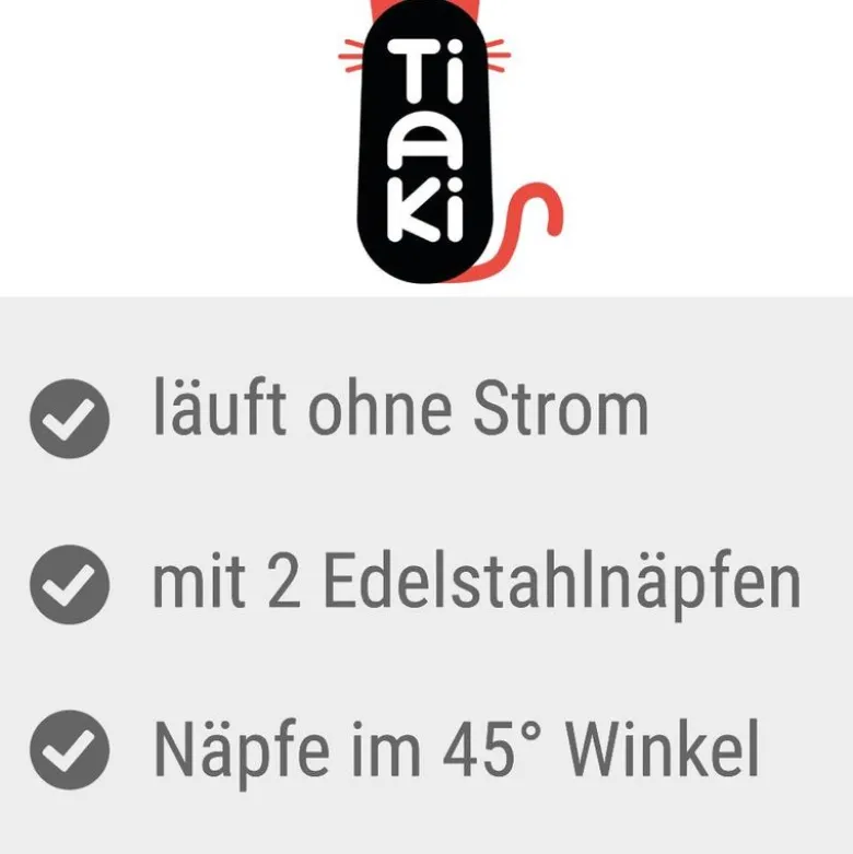 TIAKI foder- og vanddispenser PERFECT FIT