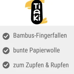 TIAKI fuglelegetøj af bambus og papir