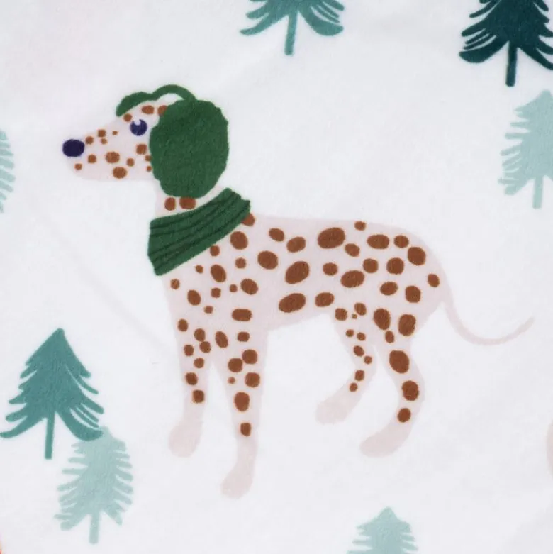 TIAKI Funny Winter Dog hyggetæppe