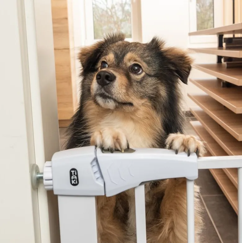 TIAKI Hundegitter, hvid med 7 cm forlængelse