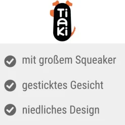 TIAKI hundelegetøj Jack squeaker