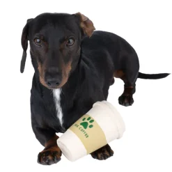 TIAKI hundelegetøj latex kaffe