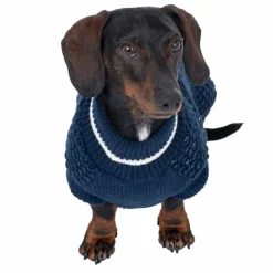 TIAKI hundetrøje Reflective Knit, mørkeblå