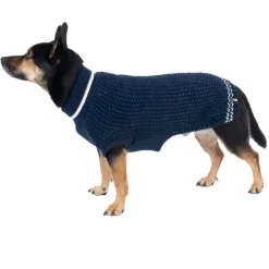 TIAKI hundetrøje Reflective Knit, mørkeblå