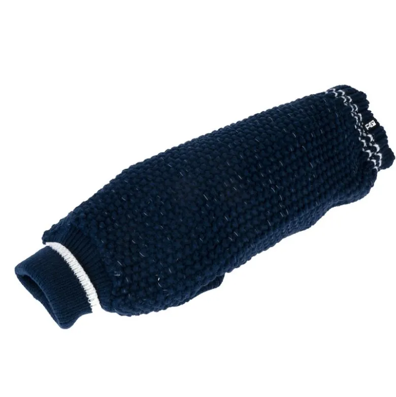 TIAKI hundetrøje Reflective Knit, mørkeblå