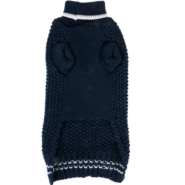 TIAKI hundetrøje Reflective Knit, mørkeblå
