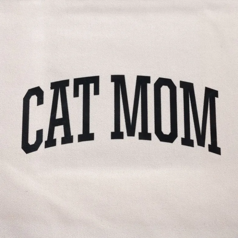 TIAKI indkøbstaske med teksten "Cat Mom"