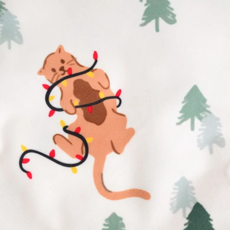 TIAKI Julestrømpe "Sjove vinterkatte"