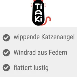 TIAKI kattedrillepind flyvende fjer