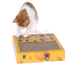 TIAKI kattelegetøj Whack-a-mole 2-i-1