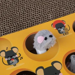 TIAKI kattelegetøj Whack-a-mole 2-i-1