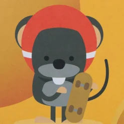 TIAKI kattelegetøj Whack-a-mole 2-i-1