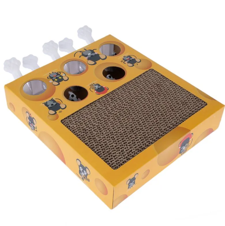 TIAKI kattelegetøj Whack-a-mole 2-i-1