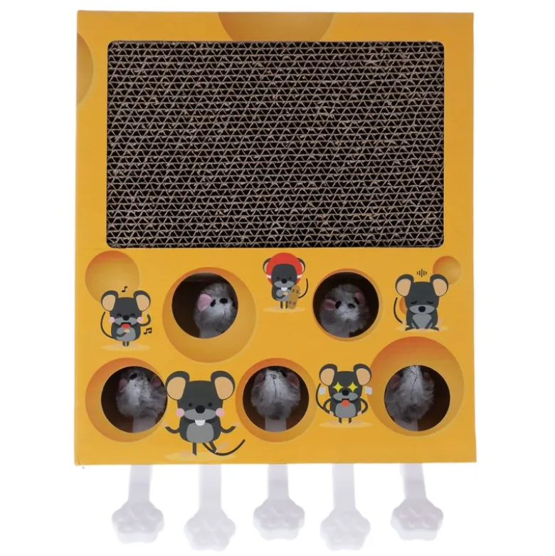 TIAKI kattelegetøj Whack-a-mole 2-i-1