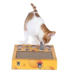 TIAKI kattelegetøj Whack-a-mole 2-i-1