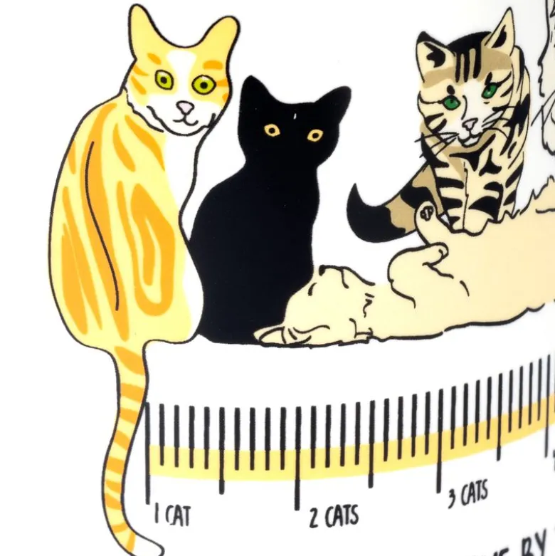 TIAKI keramikkrus "I Measure My Love By The Cat"