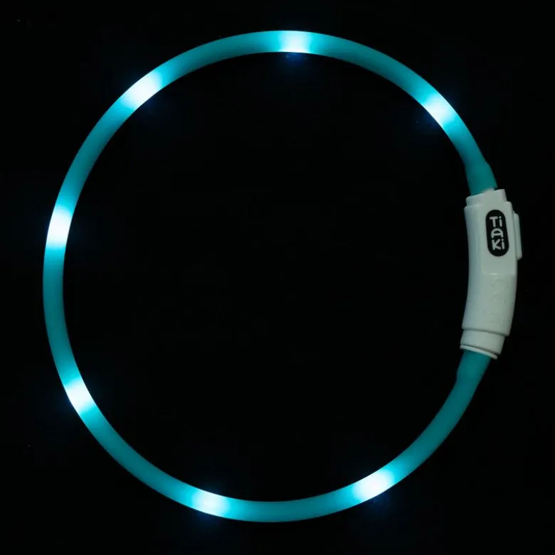 TIAKI Lille USB LED-halsbånd af silikone
