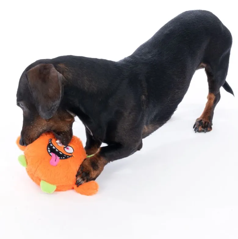 TIAKI orange monster hundelegetøj