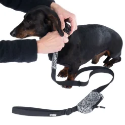 TIAKI reflekterende hundesnor med hundeposeholder