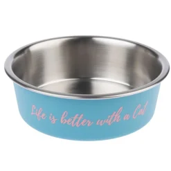 TIAKI skål i rustfrit stål "Better With A Cat"