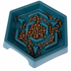 TIAKI Slow Feeder Blue Hexagon