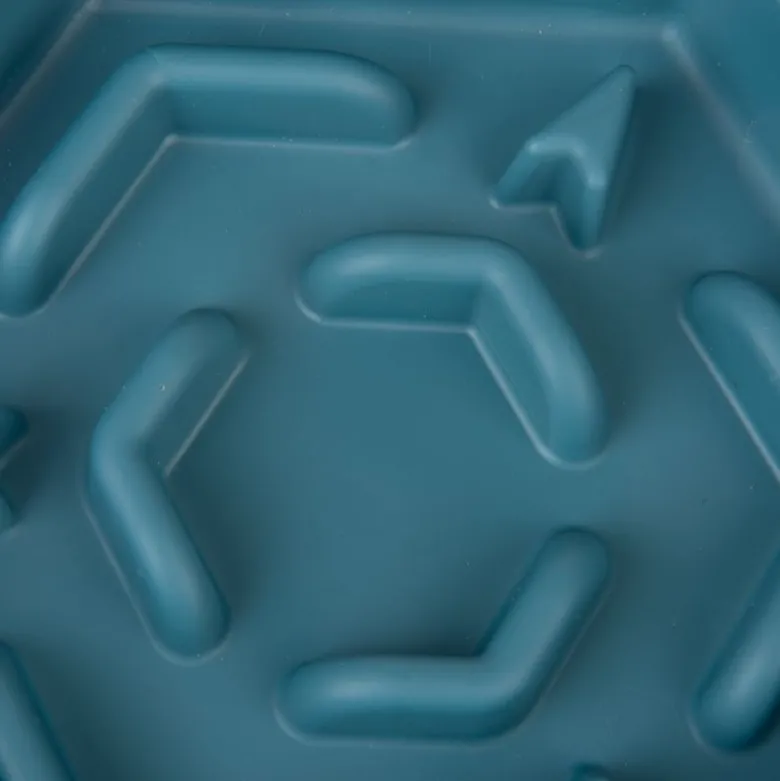 TIAKI Slow Feeder Blue Hexagon