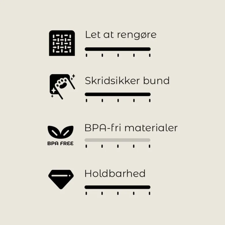 TIAKI Slow-Feeding-skål Silvered
