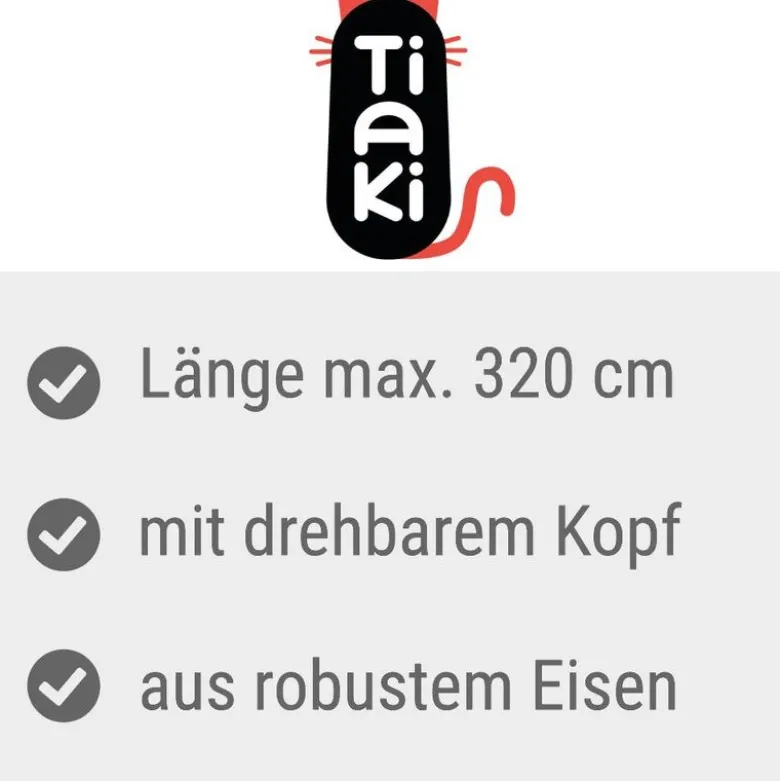 TIAKI teleskopstang til kattenet