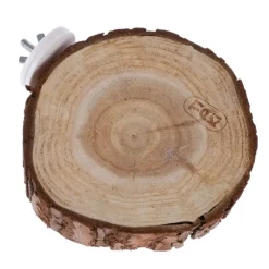 TIAKI træplatform med bark, rund